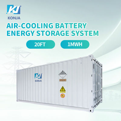 Giá tốt. KonJa Không khí làm mát 20FT 768Vdc 1MWh pin chu kỳ sâu Hệ thống lưu trữ năng lượng trực tuyến