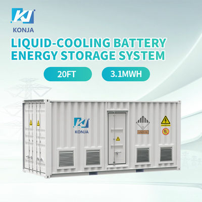 Giá tốt. KonJa 20HC 3.1MWh Hệ thống lưu trữ năng lượng chứa 1000V - 1500V Hộp lưu trữ năng lượng Với pin Lifepo4 3.2V 280ah trực tuyến