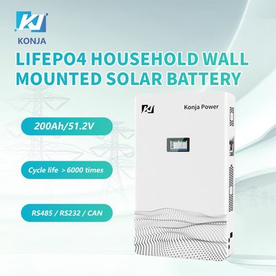 Giá tốt. KonJa 51.2V 200Ah 10.24kWh pin lưu trữ gắn trên tường gia đình với bảo hành 5 năm trực tuyến