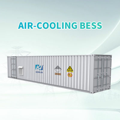 chất lượng KonJa Không khí làm mát ESS 40FT 2.58MWh 768Vdc Deep Cycle Battery Hệ thống lưu trữ năng lượng 400Vac Bộ chứa pin nhà máy sản xuất